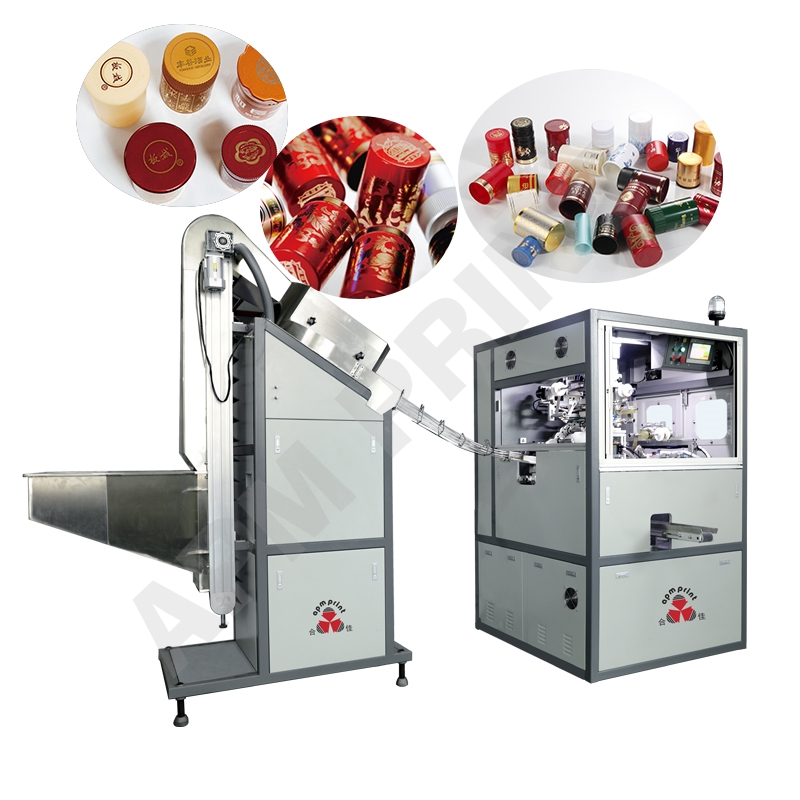 automatic hot foil stamping machine for bottle cap and top